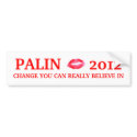 PALIN 2012 bumper stickers