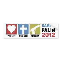 Palin 2012 bumper stickers