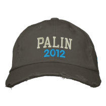 PALIN, 2012 embroidered hats