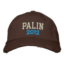 PALIN, 2012 embroidered hats