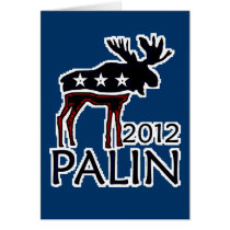 Palin 2012 Moose Greeting Cards