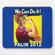 Palin 2012 Rosie the Riveter Poster Mousepads