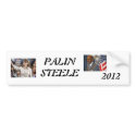 palin 2012, steele 1, 2012, PALINSTEELE bumper stickers by mi68chele palin 2012, steele 1, 2012, PALINSTEELE bumper stickers