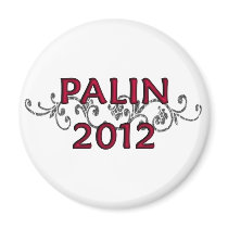 Palin 2012 Vine Round Magnet