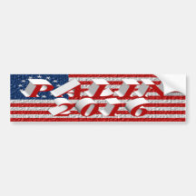 PALIN 2016 Bumper Sticker, Light Red 3D,Betsy Ross