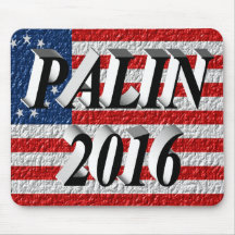 PALIN 2016 Mouse Pad, Black 3D, Betsy Ross