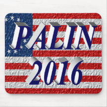 PALIN 2016 Mouse Pad, Blue 3D, Betsy Ross