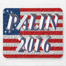 PALIN 2016 Mouse Pad, Blue-Gray 3D, Betsy Ross