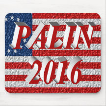 PALIN 2016 Mouse Pad, Light Red 3D, Betsy Ross