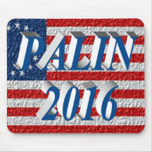 PALIN 2016 Mouse Pad, Sea Blue 3D, Betsy Ross
