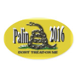 PALIN 2016 Sticker, Black 3D, Gadsden stickers