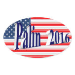 PALIN 2016 Sticker, Blue 3D, Old Glory stickers