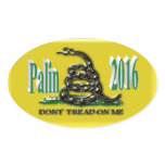 PALIN 2016 Sticker, Blue-Green 3D, Gadsden stickers
