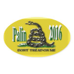 PALIN 2016 Sticker, Green 3D, Gadsden stickers