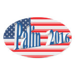 PALIN 2016 Sticker, Sea Blue 3D, Old Glory stickers