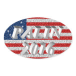 PALIN 2016 Sticker, White 3D,Betsy Ross stickers