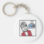 Palin and Fred Keychain