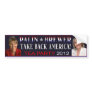 Palin Brewer 2012 Bumper Sticker