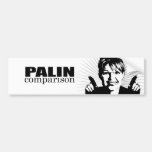 Palin Comparison Bumper Sticker
