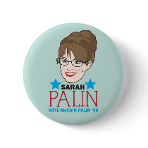 Palin Illustrated Button
