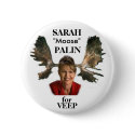 Palin Moose Button by elfyboy Palin Moose Button