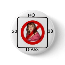Palin No Divas Button by elfyboy Palin No Divas Button