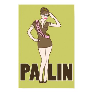 Palin Pinup Poster print