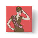 Palin Pinup Style Button by jamierushad Palin Pinup Style Button