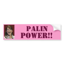 Palin Power!! - Bumper Sticker bumper stickers