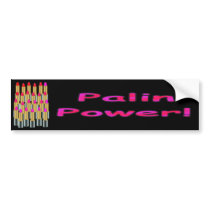 Palin Power Lipstick Bumper Sticker bumper stickers