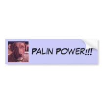 Palin Power Pit Bull Bumper Sticker