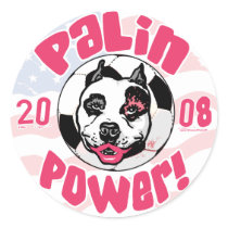 Palin Power Soccer Mom stickers by Women4Palin Palin Power Soccer Mom stickers