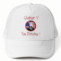 Palin Resigns Pit Bull Quitter - You betcha cap hats