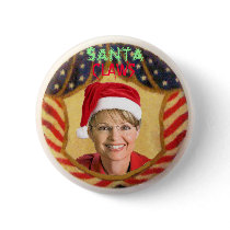 Palin Santa Claws Button by elfyboy Palin Santa Claws Button