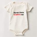 Palin Scares Me t-shirt by myleftwing Palin Scares Me t-shirt