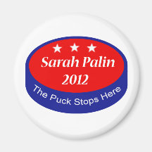 Palin The puck stops here Refrigerator Magnet