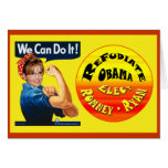 Palin the Riveter - Refudiate Obama - Elect Romney Card