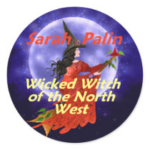 Palin Witch NW Sticker by samappleby Palin Witch NW Sticker