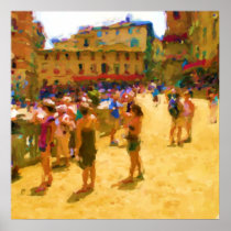 Palio in Sienna Print
