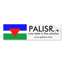 PALISRA Flag, one state is the solutio... bumper stickers