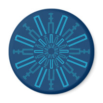 Palitroques azules. Magnet by arraias Palitroques azules. Magnet