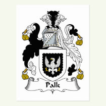 Palk Family Crest Postcard