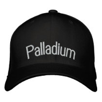 Palladium embroidered hats by ScienceHats Palladium embroidered hats