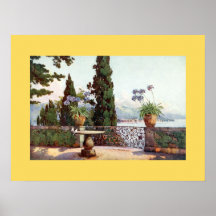 Pallanza from Isola Bella Lago Maggiore,1918 Poster