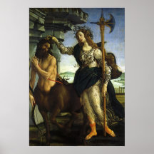Pallas and the Centaur by Sandro Botticelli Poster