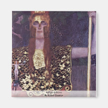 Pallas Athena de Klimt Gustavo Imán Para Frigorífico