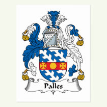Palles Family Crest Postcard