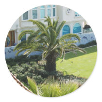 Palm At  Oceanside Ca Round Stickers
