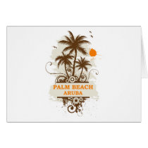 Palm Beach Aruba Greeting Card
