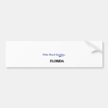 Palm Beach Gardens Florida City Classic Bumper Stickers